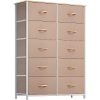 YITAHOME Dresser Storage Drawers Charcoal - Image 18