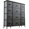YITAHOME Dresser Storage Drawers Charcoal - Image 17