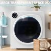 ZNESKPG 1.95 Cu.ft Front Load Clothes Dryer Portable Compact Dryer 830W 5 Drying Modes Stainless Steel Drum with Overheat Protection Dust Removal Deodorization and Lint Removal Func - Image 18