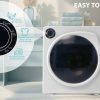 ZNESKPG 1.95 Cu.ft Front Load Clothes Dryer Portable Compact Dryer 830W 5 Drying Modes Stainless Steel Drum with Overheat Protection Dust Removal Deodorization and Lint Removal Func - Image 20
