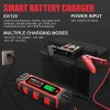 10-Amp Car Battery Charger, 6V and 12V Fully Automatic Battery Charger Maintainer, Trickle Charger, Supersafe Smart Battery Desulfator for Lead-Acid Batteries(S10) - Image 2