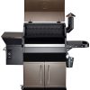 Z Grills - Wood Pellet Grill and Smoker with Cabinet Storage 1060 sq. in. ZPG-1000D - Bronze - Image 2