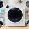 ZNESKPG 1.95 Cu.ft Front Load Clothes Dryer Portable Compact Dryer 830W 5 Drying Modes Stainless Steel Drum with Overheat Protection Dust Removal Deodorization and Lint Removal Func - Image 16
