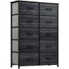 YITAHOME Dresser Storage Drawers Charcoal - Image 13