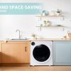 ZNESKPG 1.95 Cu.ft Front Load Clothes Dryer Portable Compact Dryer 830W 5 Drying Modes Stainless Steel Drum with Overheat Protection Dust Removal Deodorization and Lint Removal Func - Image 19