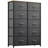 YITAHOME Dresser Storage Drawers Charcoal - Image 22