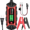 10-Amp Car Battery Charger, 6V and 12V Fully Automatic Battery Charger Maintainer, Trickle Charger, Supersafe Smart Battery Desulfator for Lead-Acid Batteries(S10) - Image 9